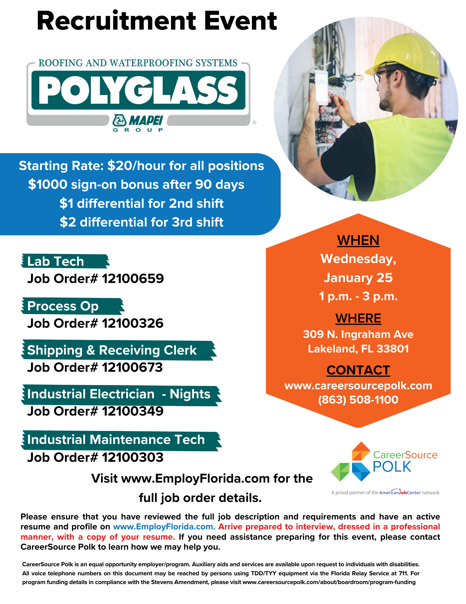 Polyglass hiring event